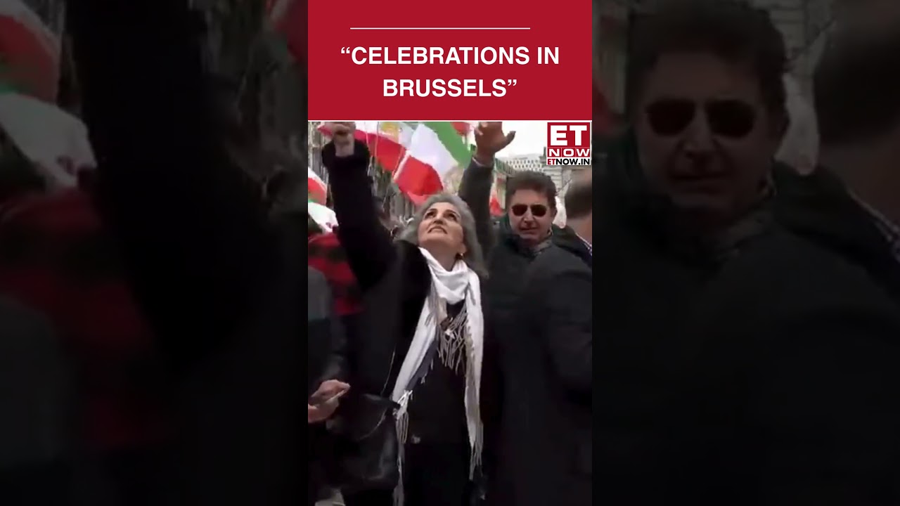 Iranians In Brussels Jubilant After Khamenei&rsquo;s Death, Call For End Of Regime | ET Now #shorts