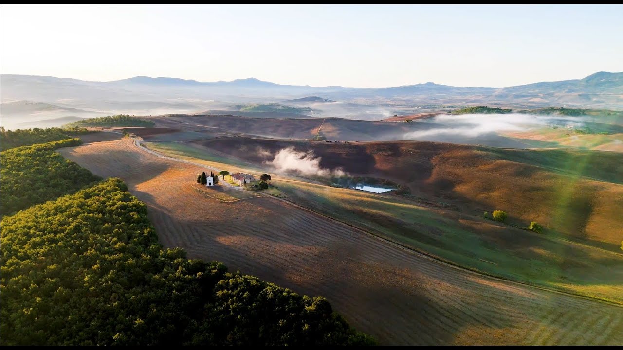 4k Tuscany Aerial, Italy in Ultra HD, Short Relaxation