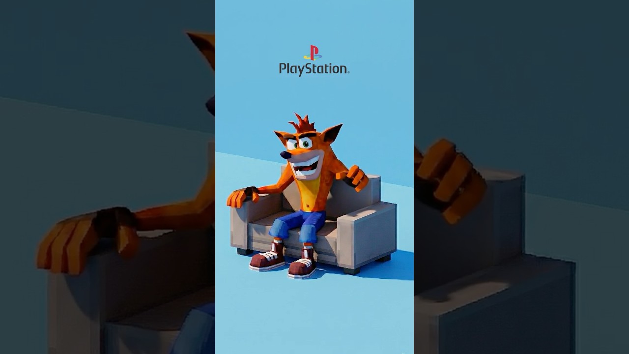 Crash on all PlayStations from PS1 to PS5 