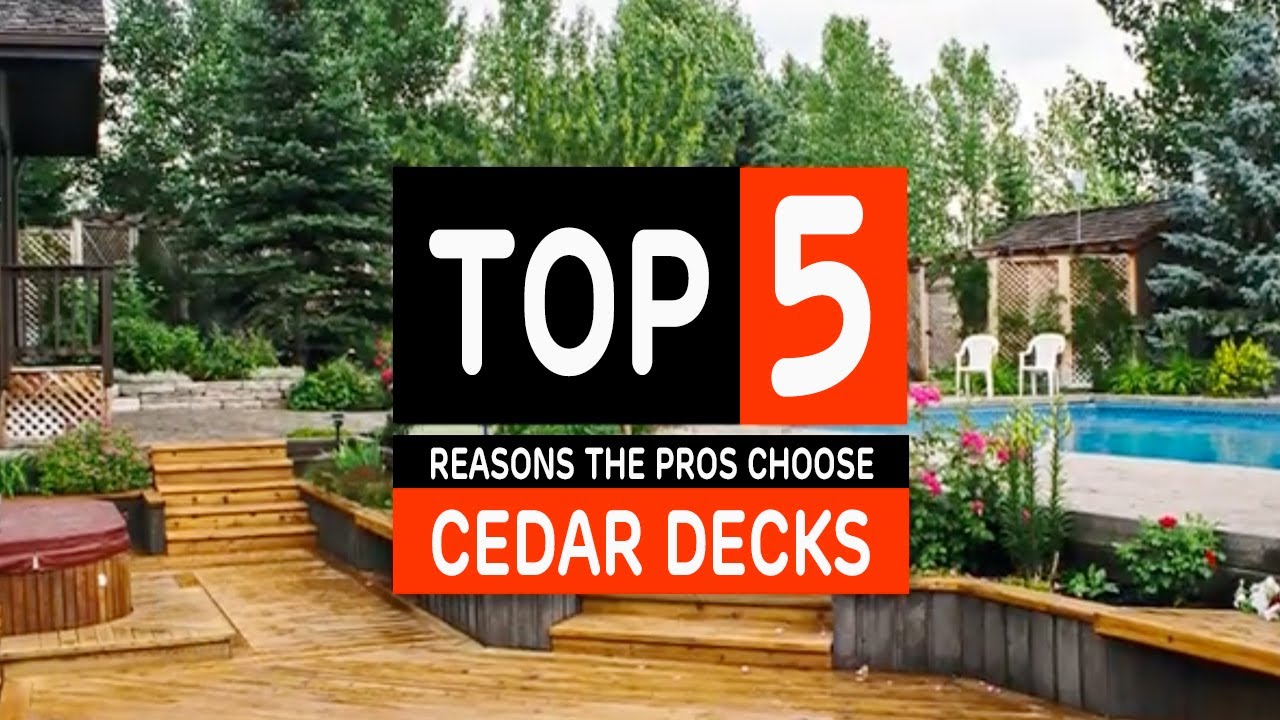 Why the Pros like Cedar Decks