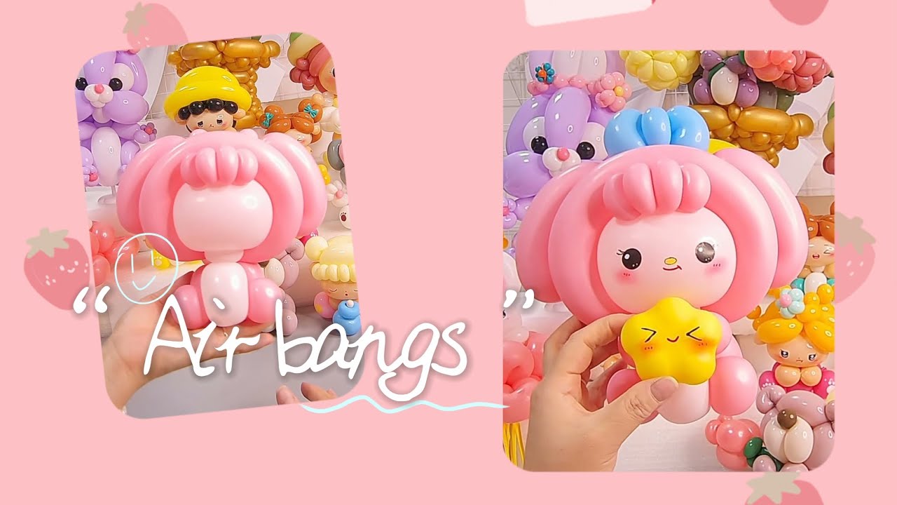 Step-by-Step Guide To Making Balloon Toys: Air Bangs Dolls | MeyiaArtBalloon #balloondecorationideas