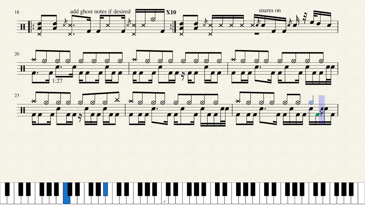 Breaking Benjamin - So Cold (Drum Sheet Music)