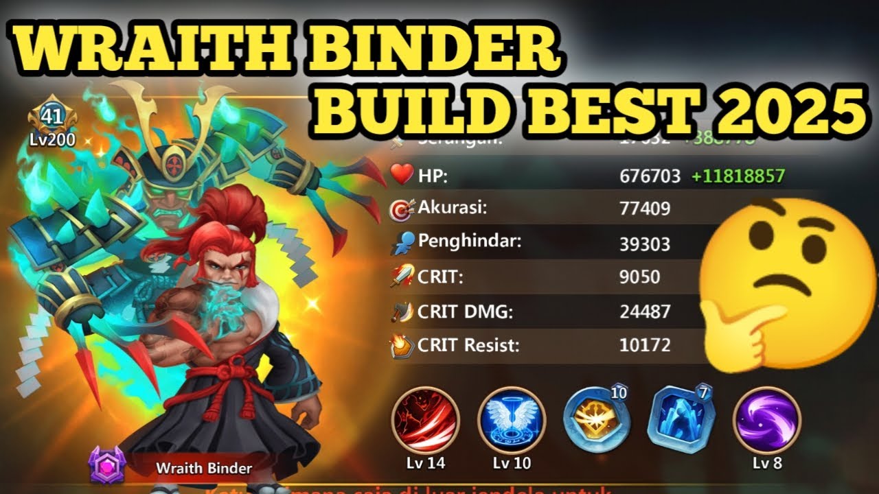 WRAITH BINDER BEST BUILD 2025 😱 CASTLE CLASH