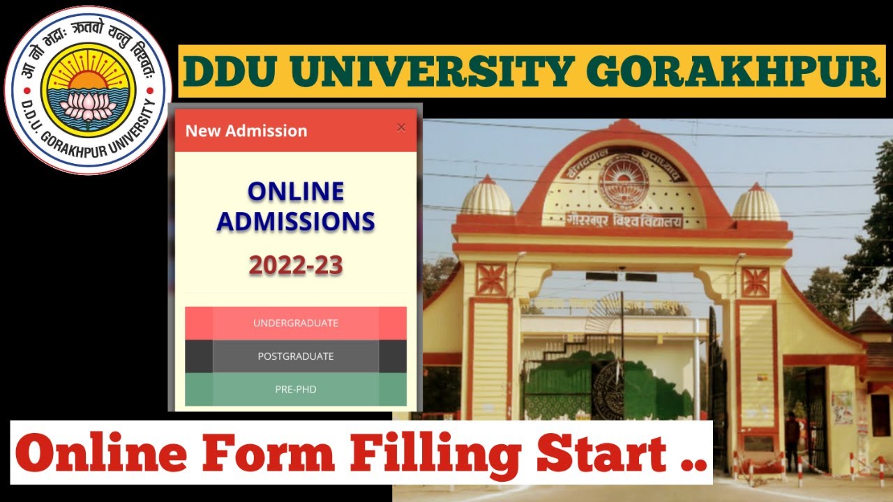 How to fill the entrance exam form of DDU UNIVERSITY GORAKHPUR || DDU University form filling start