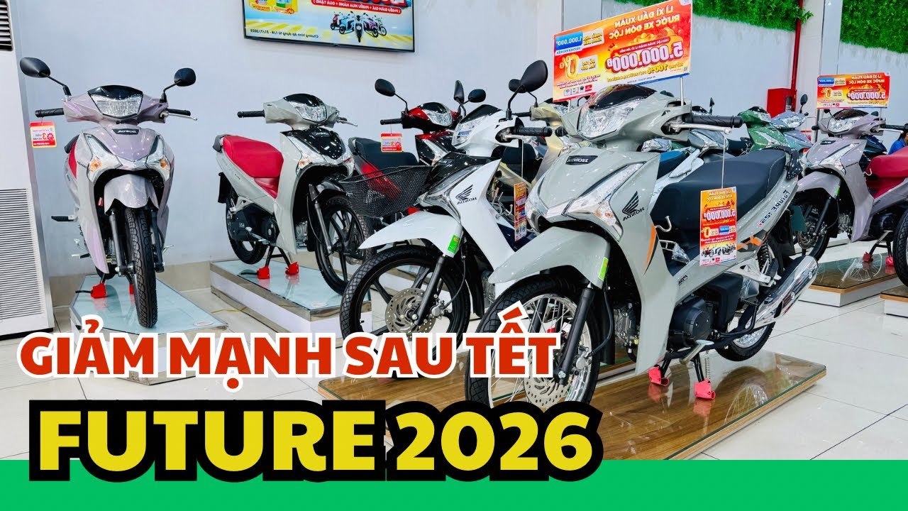 Cập nhật giá và khuyến mãi xe Honda Future 2026 sau tết tại xe máy hoà đức sóc trăng. 