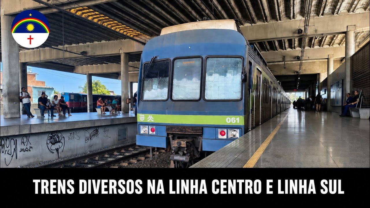 Metrô do Recife - Trens diversos na linha centro e linha sul #22