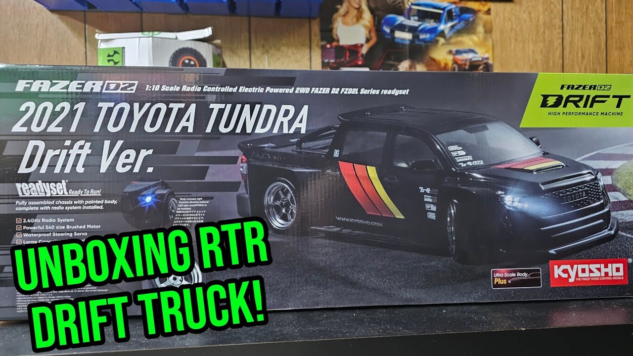Unboxing and Test Driving - Kyosho Fazer D2 with Toyota Tundra Body! 