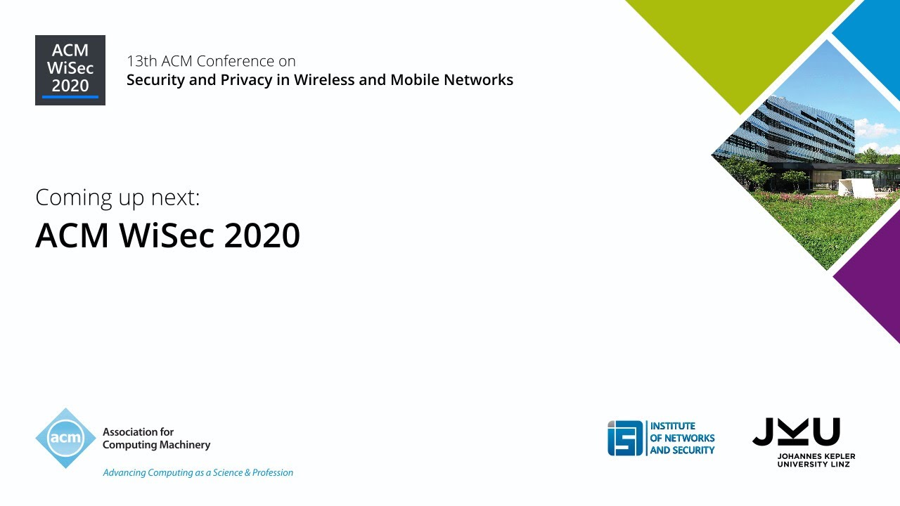 ACM WiSec 2020 Live (Thursday)