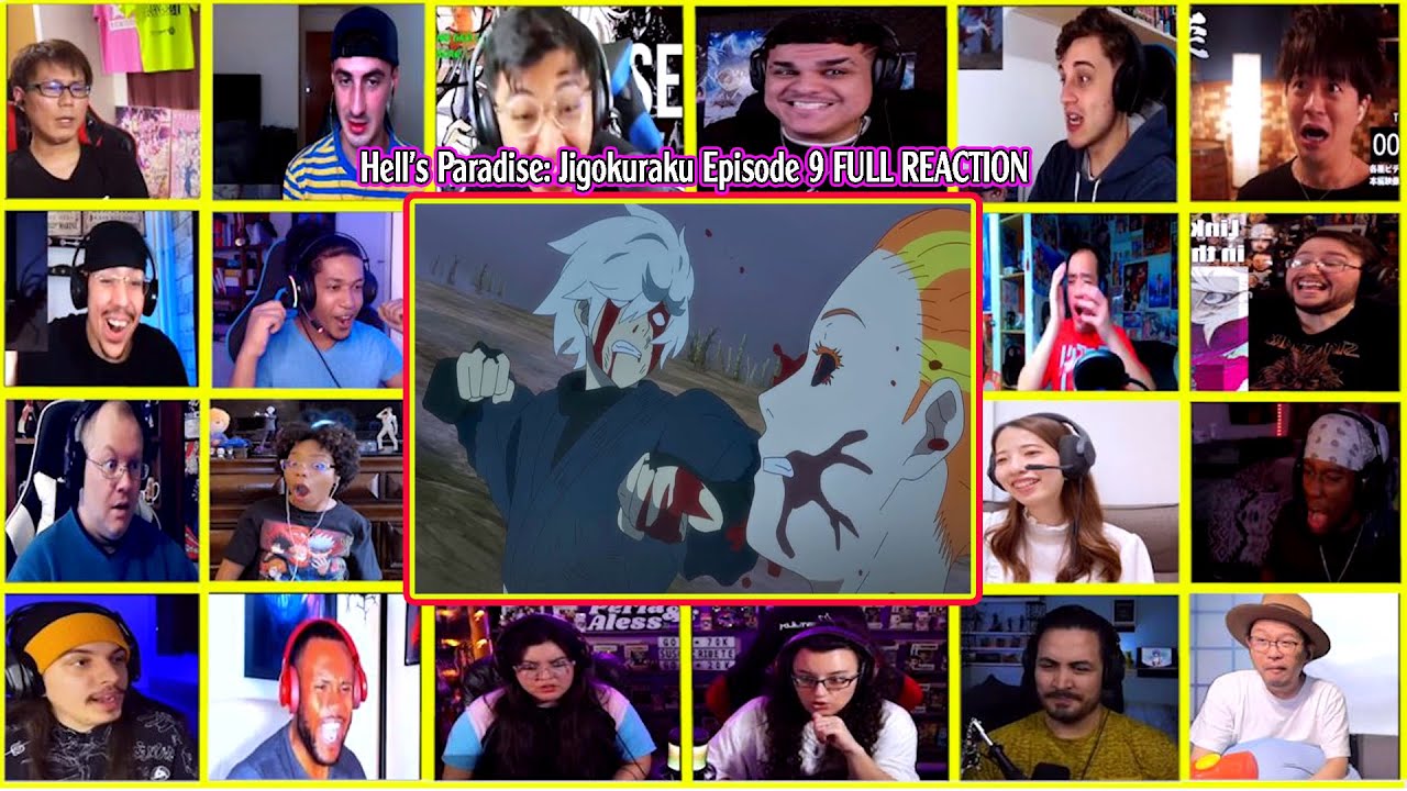 【海外の反応】Hell's Paradise: Jigokuraku Episode 9 FULL REACTION- 地獄楽 9話リアクション -Gabimaru vs Tensen Zhu Jin
