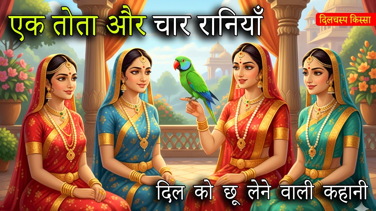 🔴 एक तोता और चार रानियाँ | HINDI KAHANI | JADUI KAHANI | ROCHAK KISSA | BED TIME STORY | #reach