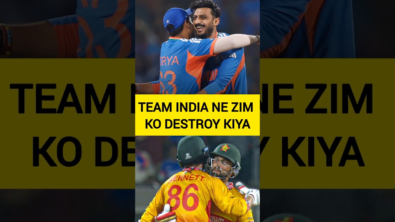 INDvsZIM : India Crush Zimbabwe by 72 Runs in Dominant Show 💥