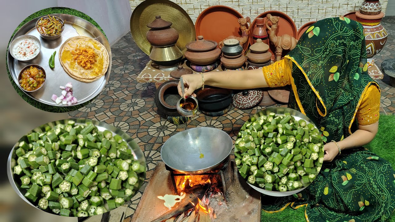 चूल्हे का खाना #rajasthani food and farming