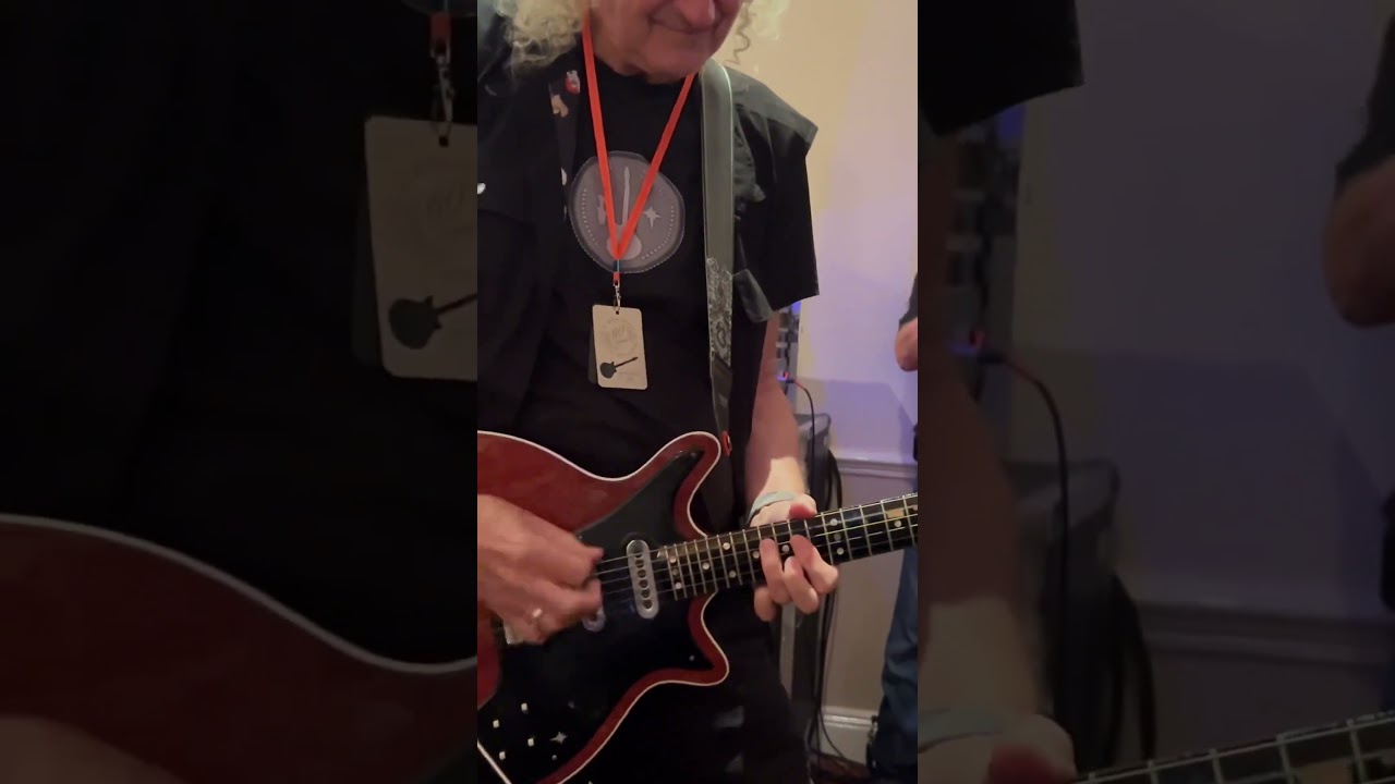 Brian May we will rock you solo! New!! #guitar #brianmay #rogertaylor #solo #queen #peterframpton