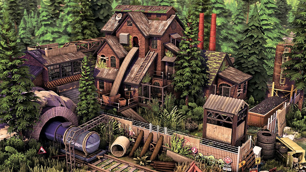 Post Apocalyptic Settlement | The Sims 4 Speed Build