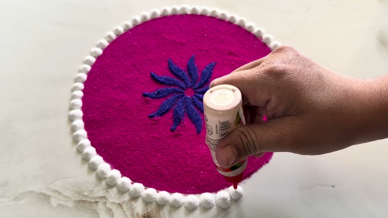 Easy & Beautiful Mandala Art | Simple Muggulu Design for Festival 🌸 | Muttu Pongal Kolam Design 