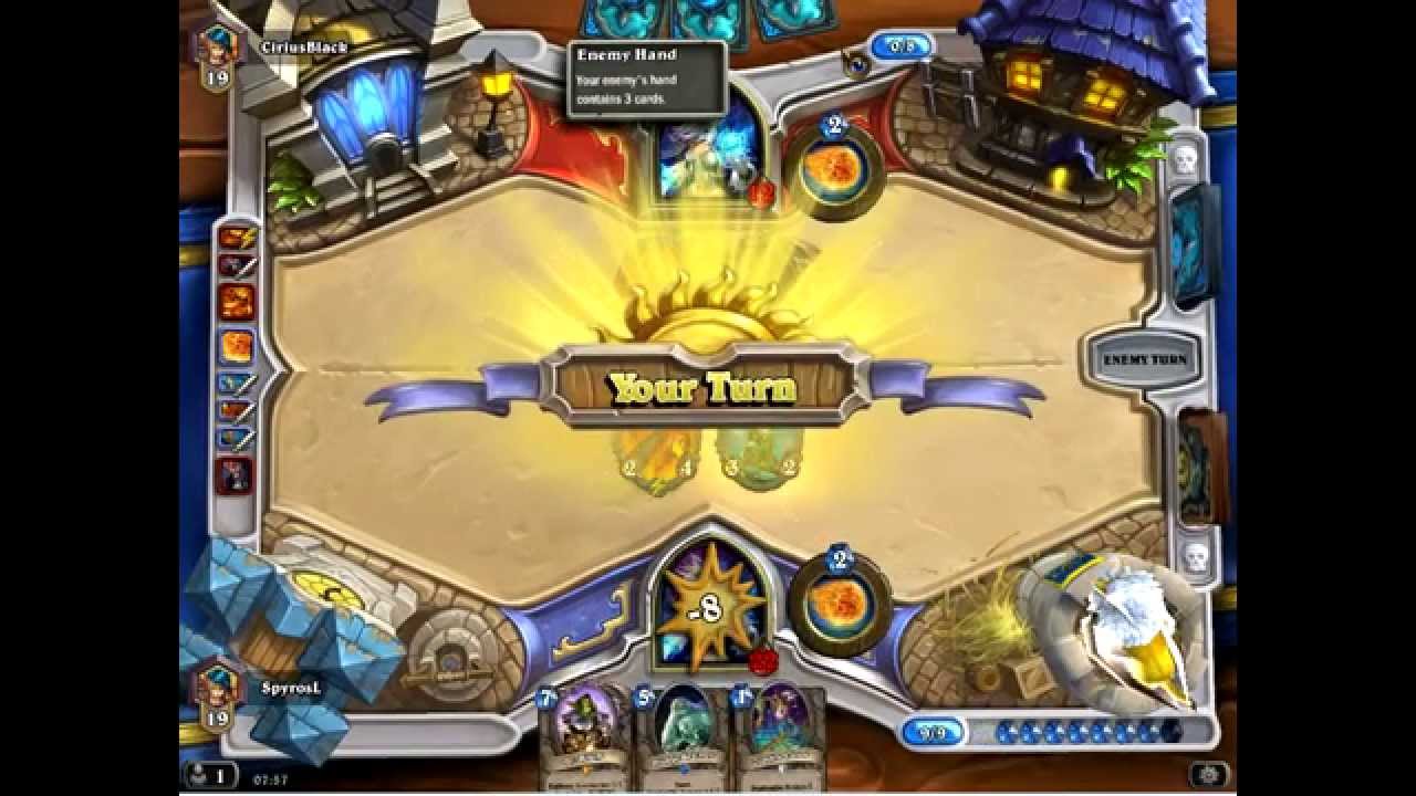 Burn spell Mage Flamewalker deck [ Hearthstone constructed gameplay] May 2015