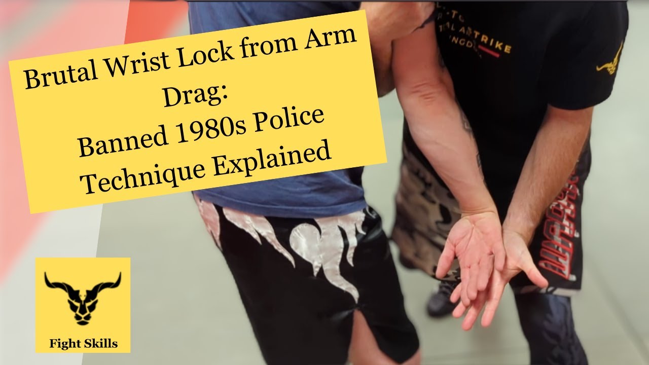 Brutal Wrist Lock from Arm Drag: Banned 1980s Police Technique Explained (2024) #martialarts