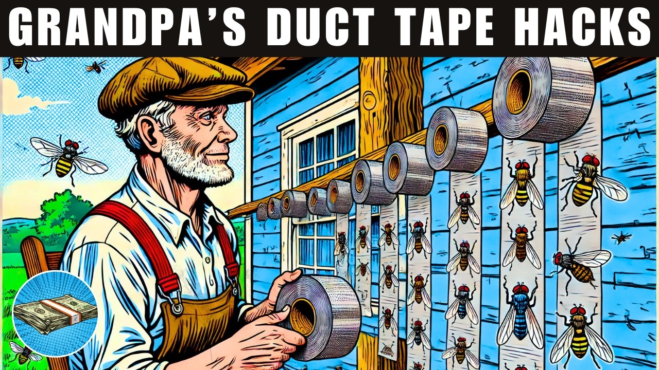 Grandpa's 43 Duct Tape Life Hacks that will BLOW YOUR MIND & MAKE LIFE EASIER!!!