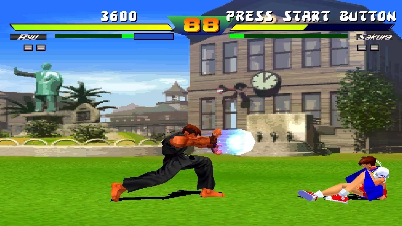 Street Fighter EX Plus Alpha [PS1] - Evil Ryu