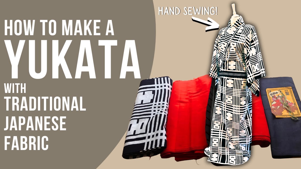 How to Sew a Yukata from a Tan Mono | Traditional Japanese Fabric | Step by Step #kimono #sewing