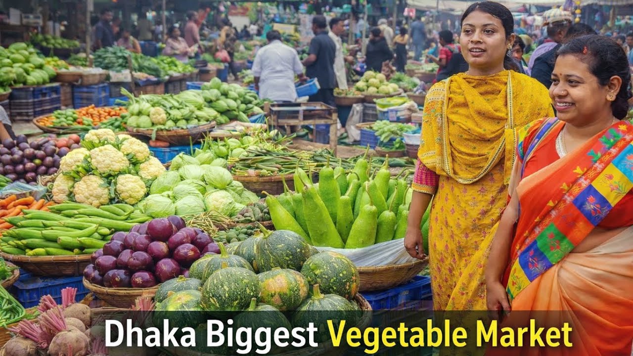 শীতের সবজিতে ভরে গেছে কারওয়ান বাজার | Dhaka Biggest Vegetable Market