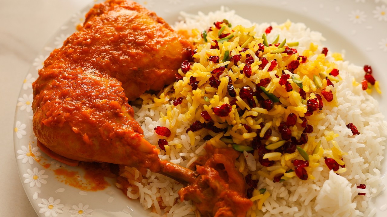 طرز تهیه زرشک پلو با مرغ مجلسی | فوت و فن پخت مرغ خوشمزه