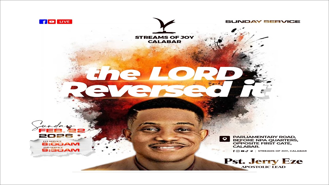 THE LORD REVERSED IT || SUNDAY SERVICE || FEBRUARY 22, 2026