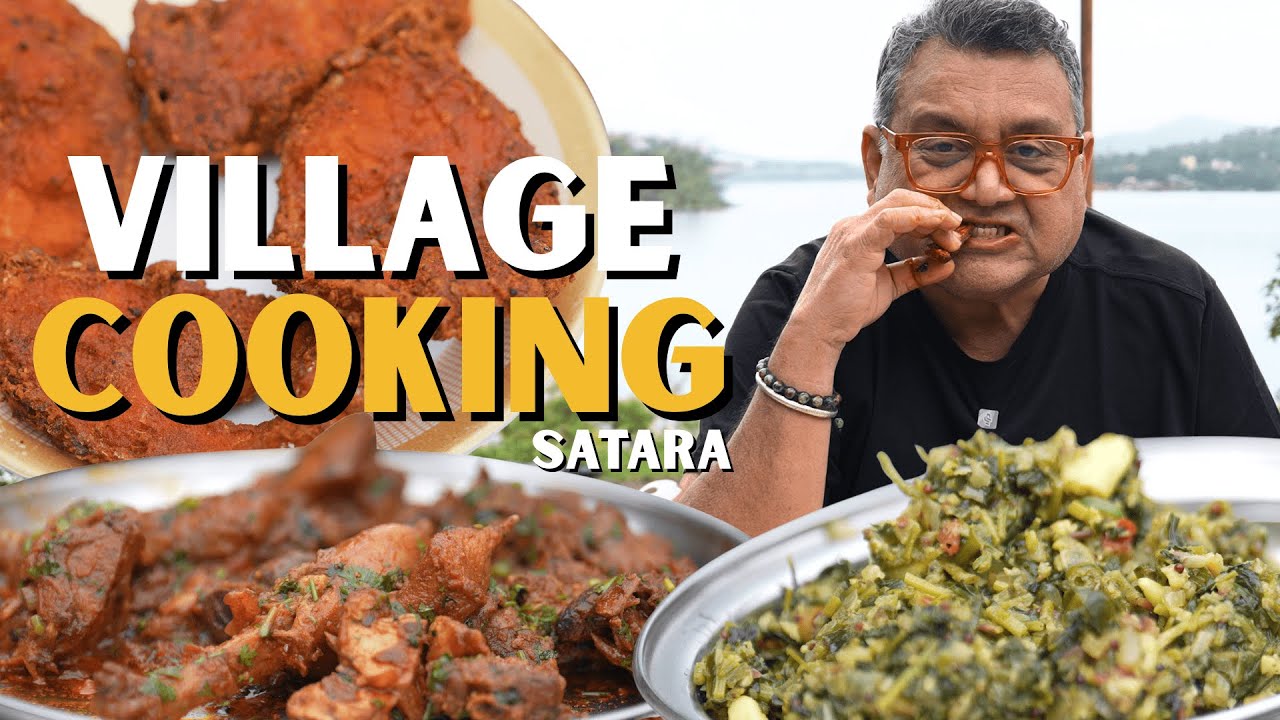 Village Feast in Tetali | Gavthi Chicken, Mutton, River Fish & Veg Delights