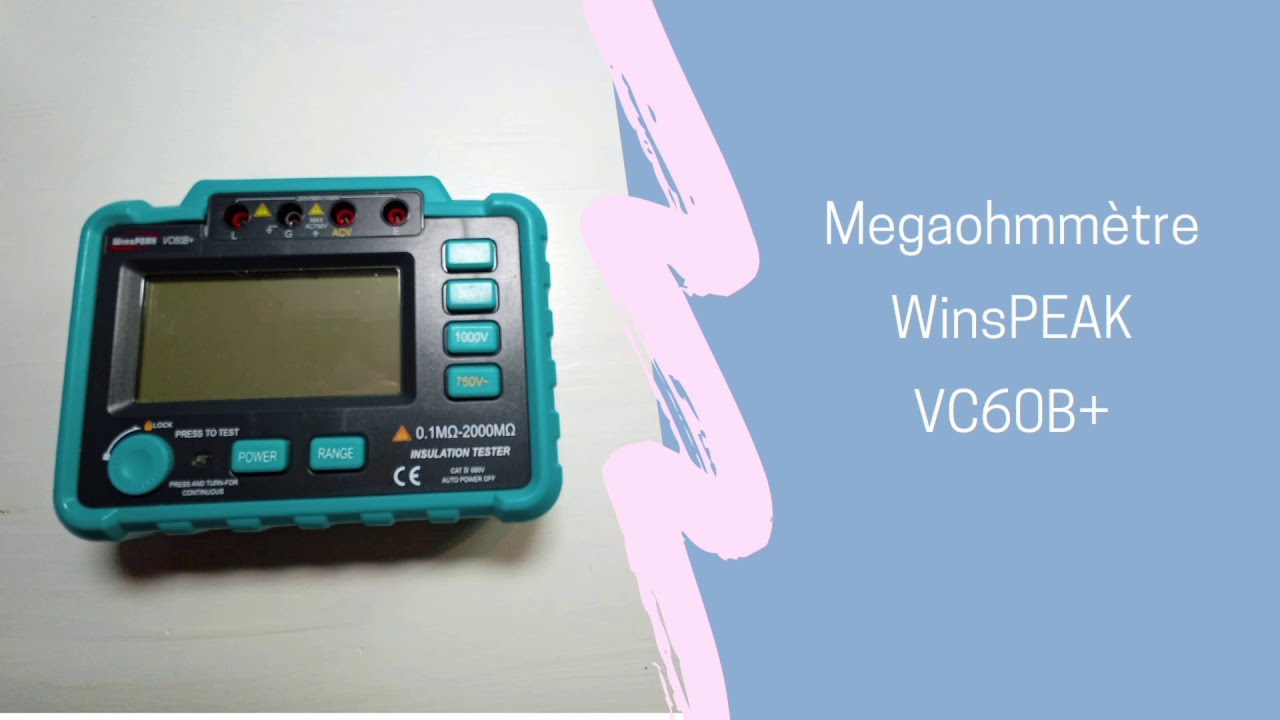 Megaohmmètre WinsPEAK VC60B+