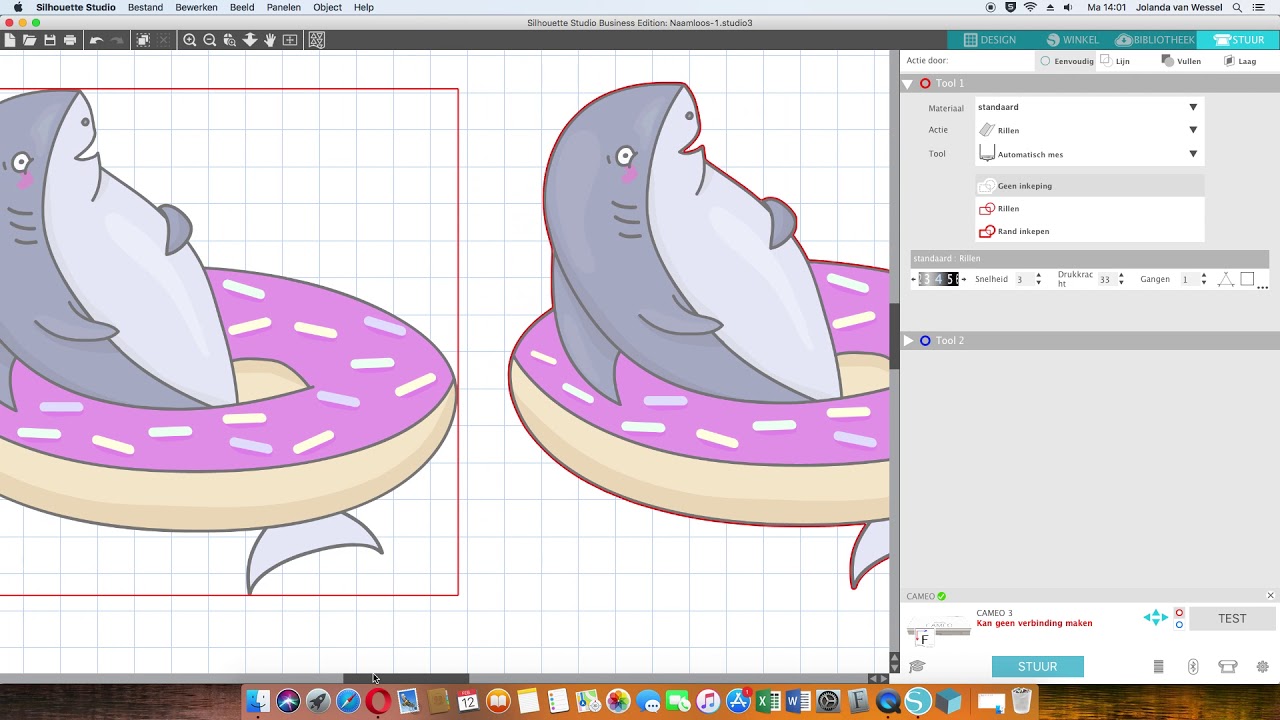 Plaatje maken voor print en cut met de Silhouette Studio software