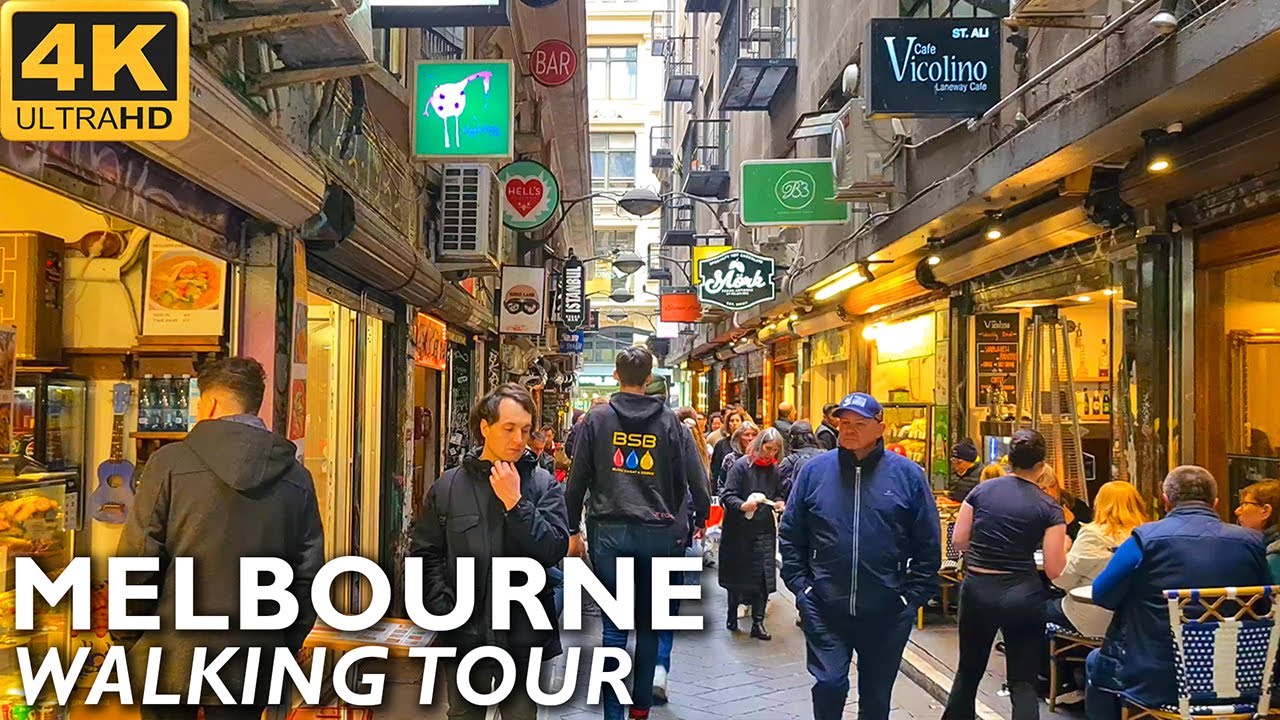 Melbourne City Walking Tour - From Degraves Street to Swanston Street | 4K Video