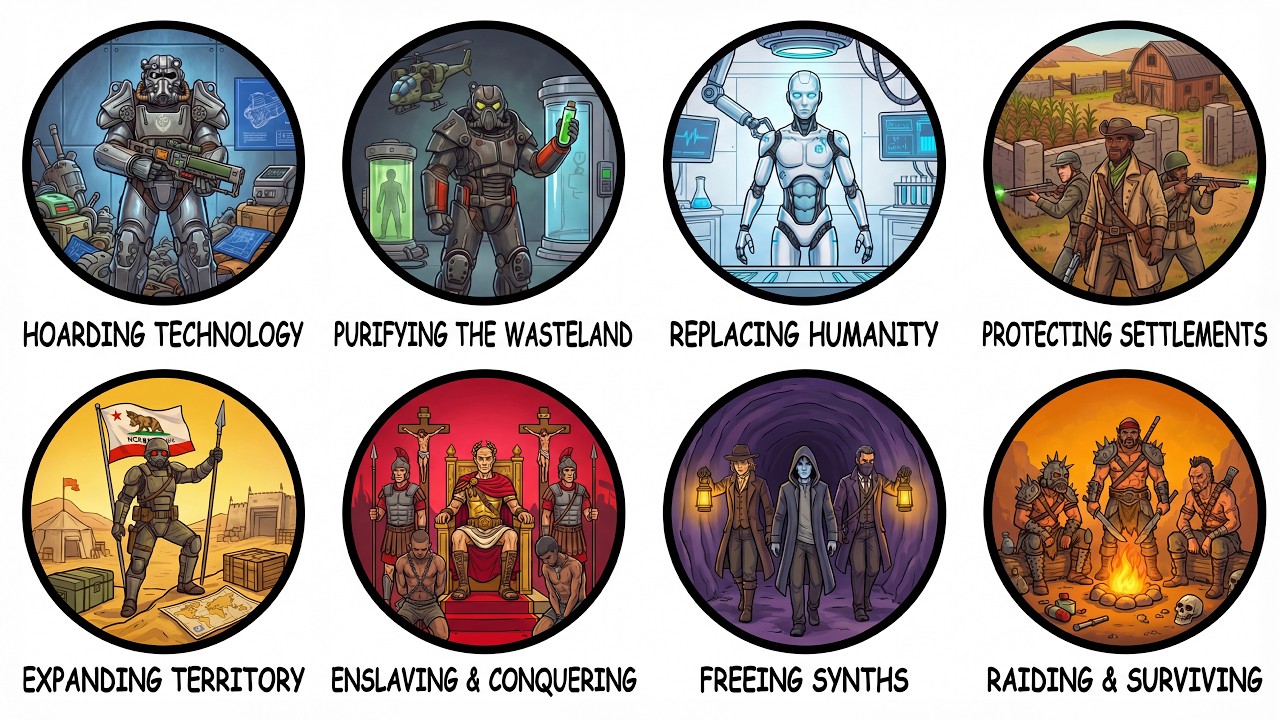 Every Fallout Faction's True Agenda Explained in 11 Minutes