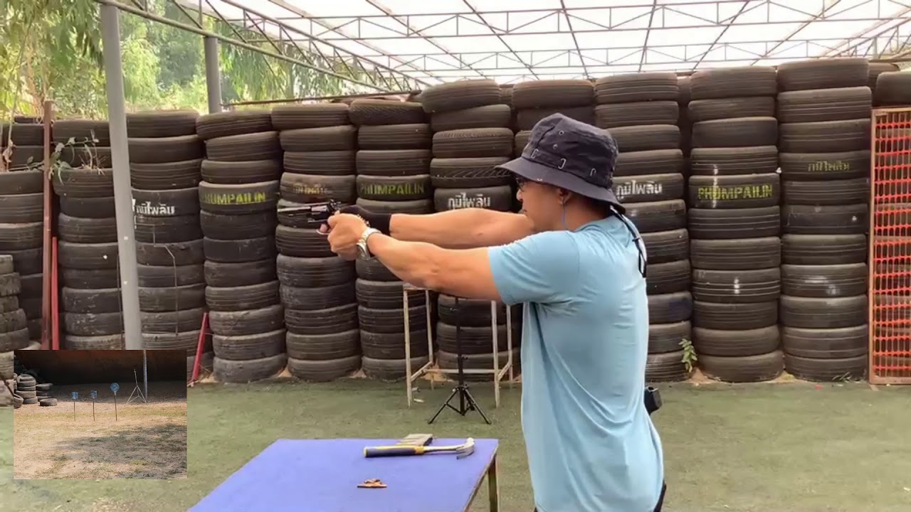 ทดสอบปืนลูกโม่ Smith & Wesson ขนาด.22 แม็กนั่ม ( อาวุธปืน )