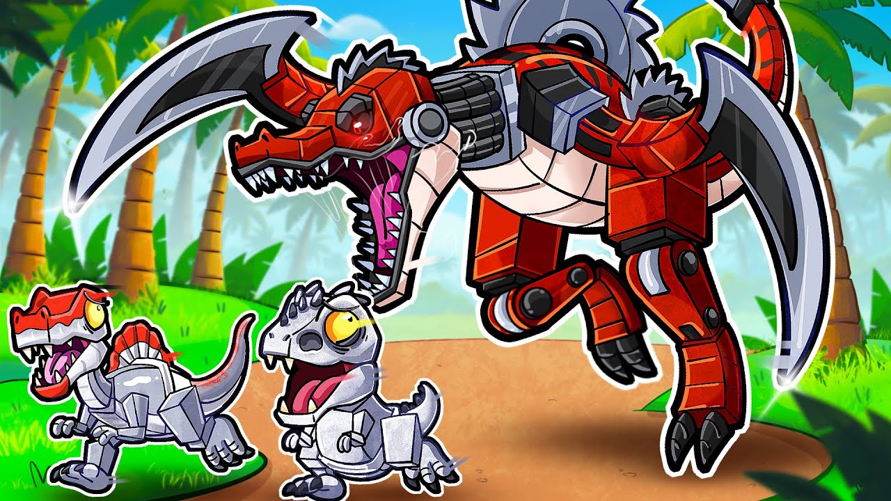 Secretly leaking MECHA SPINOSAURUS + More in Morph World!