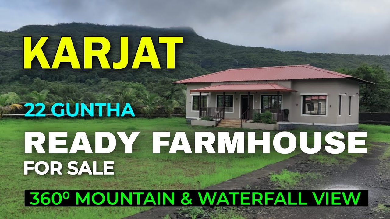 360⁰ Mountain View 20 Guntha Ready Farmhouse for sale just 7 km from Karjat.#250 📱8432423999