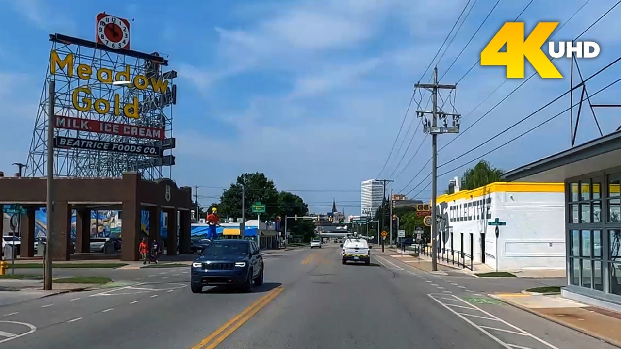 Route 66 Tulsa Oklahoma 4K Driving Tour | Historic Route 66 Through Downtown Tulsa