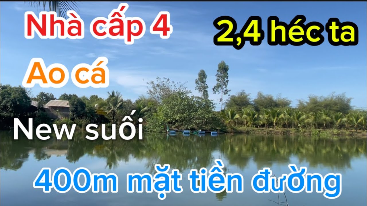 @💕 400m mặt tiền đường nhà cấp 4 ao cá điện nước đầy đủ đất ôm theo suối nước lớn quanh năm