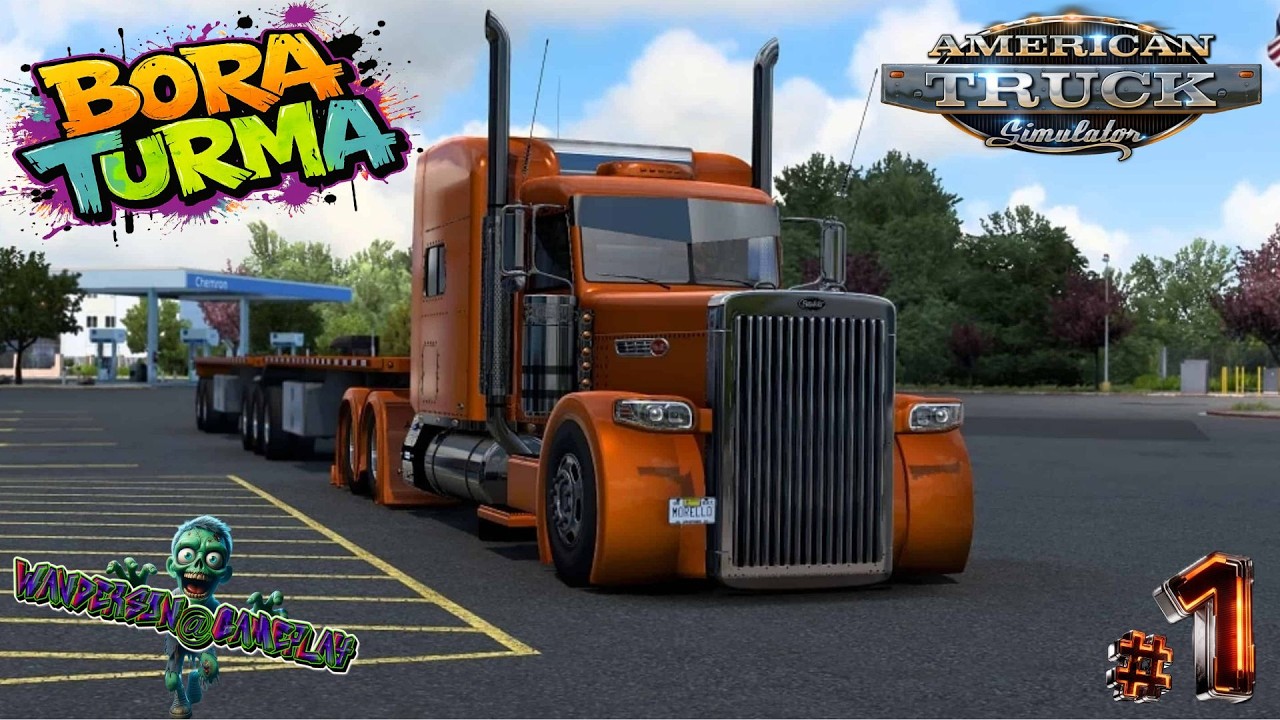 🔴BORA TURMA/ TRABALHA FORA DO BRASIL É O MELHOR #1 🔴 #AMERICANTRUCKSIMULATOR #MOZAR3RACING