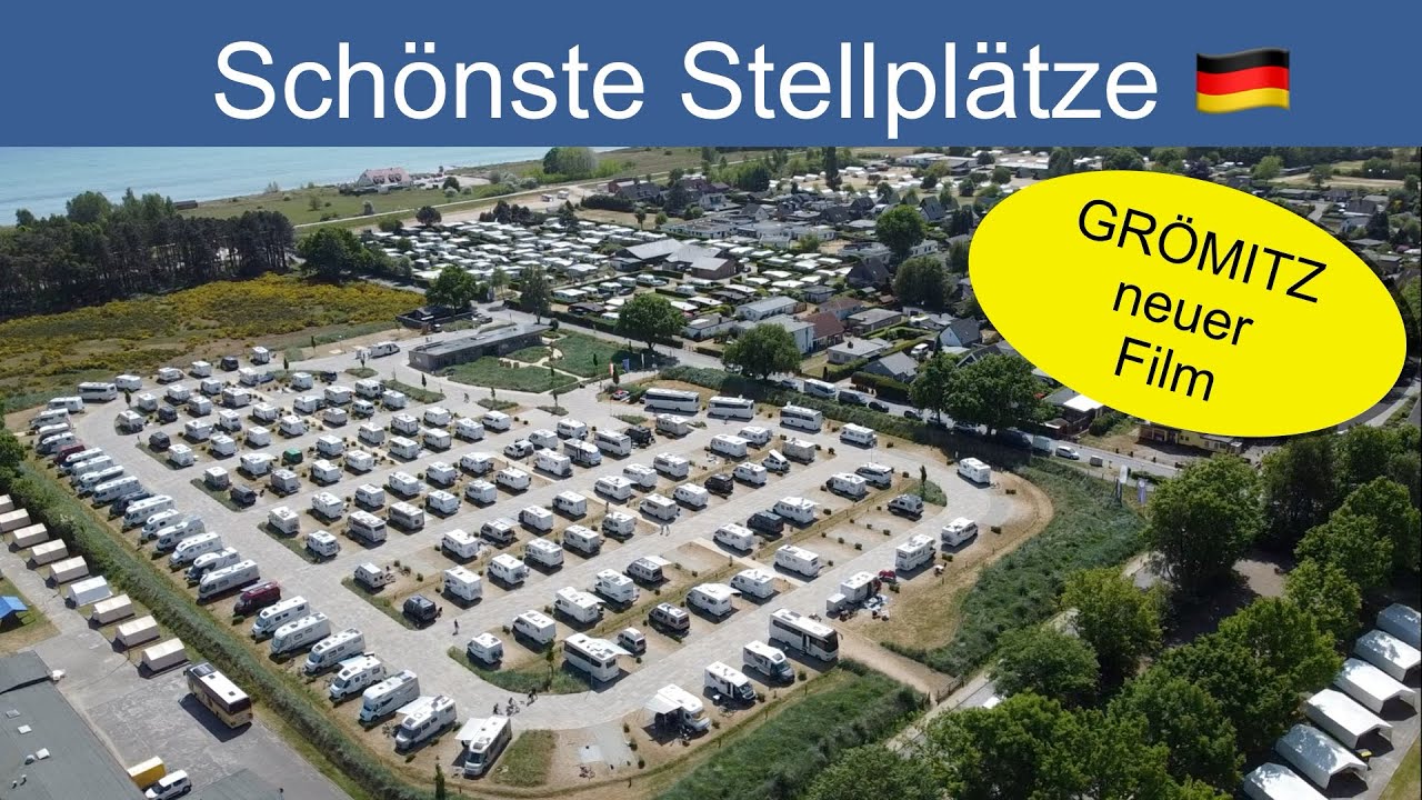 Achtern Diek Gr&ouml;mitz &ndash; #womoclick Topstellplatz Wohnmobilstellplatz Ostsee
