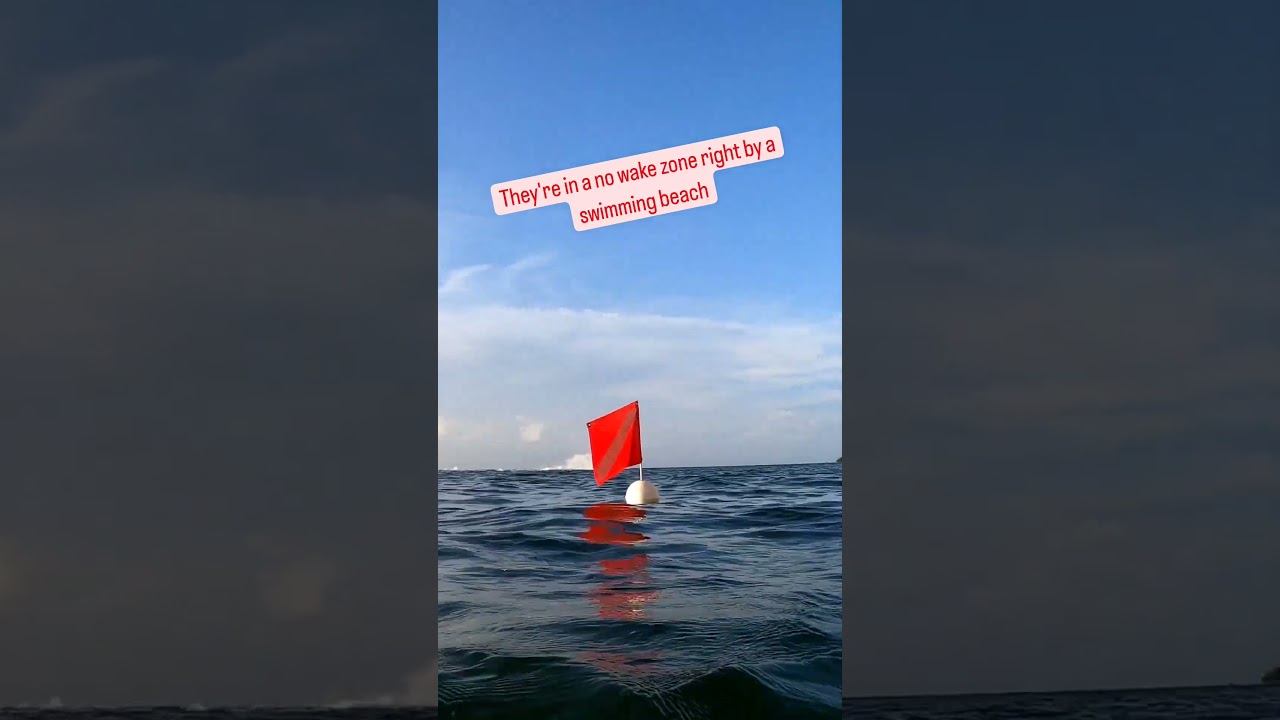 Dangerous Jetskiers Ignore Our Dive Flag 