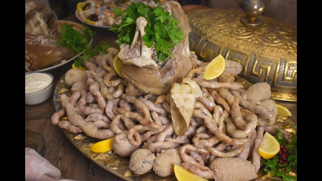 طبخ الفوارغ والرؤوس العصبان- الباچة- الممبار-Syrian special traditional food