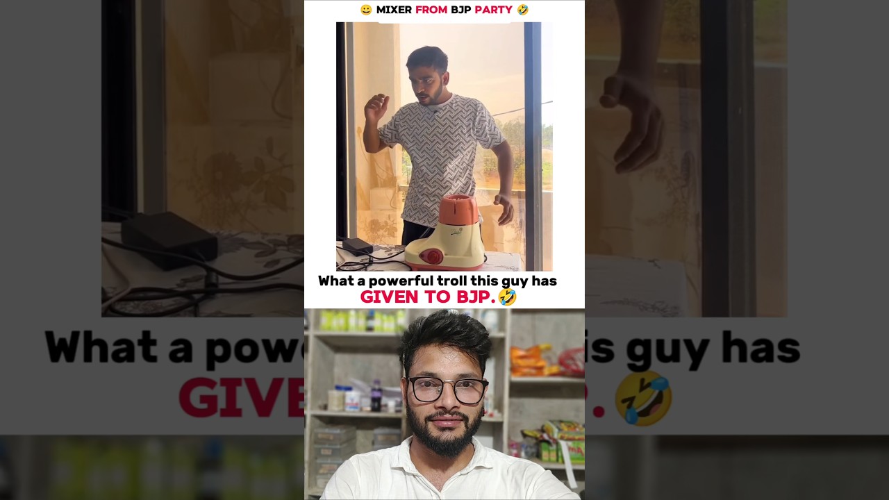 What a powerful troll this guy has given to BJP.🤣 #bjp #troll #funny
