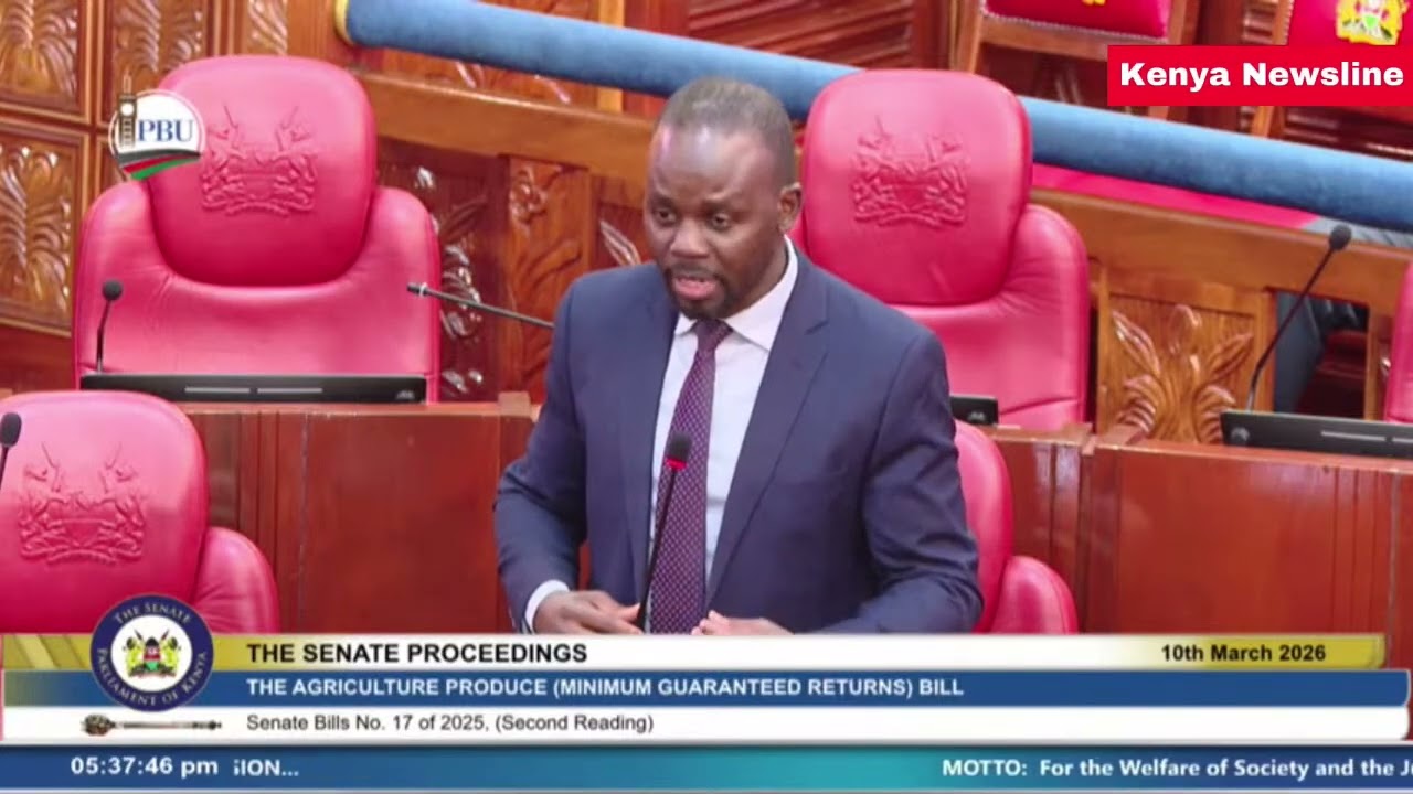 BRAINS!Listen to Sen.Kajwang perfect debate in senate on Agriculture Minimal guaranteed returns bill