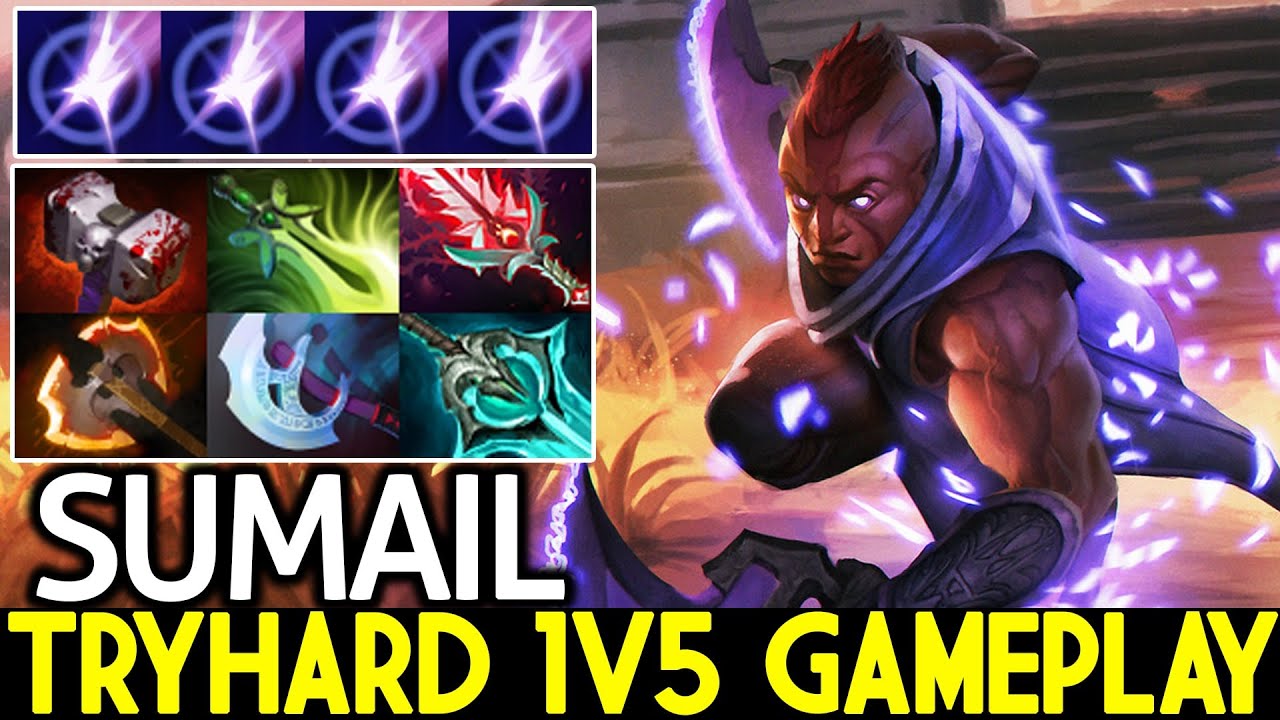 SUMAIL [Anti Mage] Randomed Hero Mid Tryhard 1v5 Gameplay Dota 2