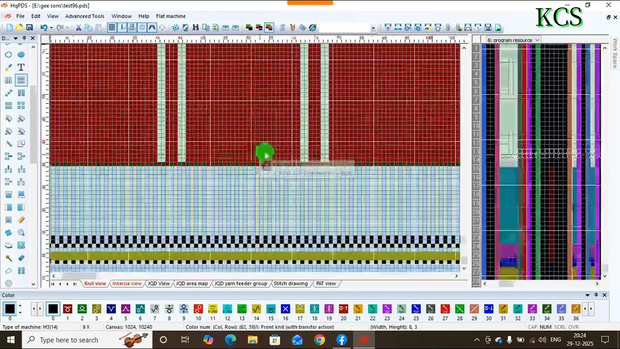 Intarsia design sweater programme | knitting 