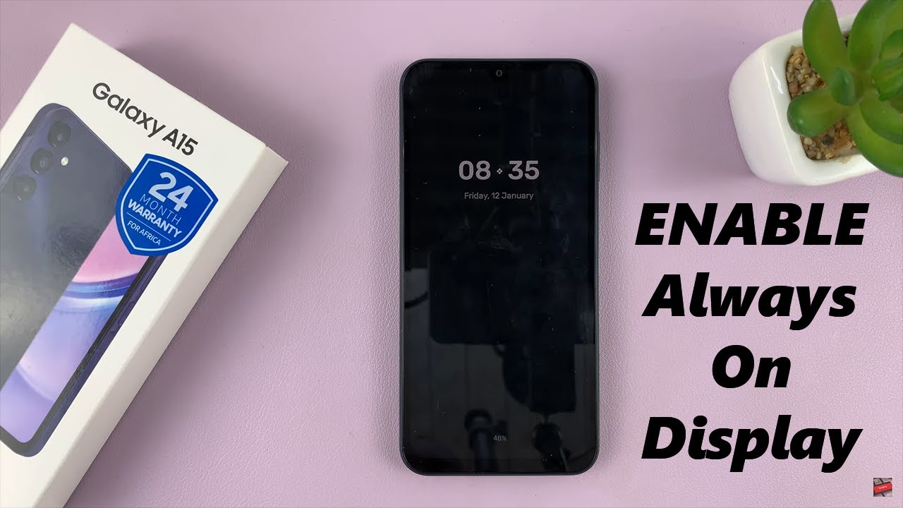 Как включить функцию Always On Display на Samsung Galaxy A15