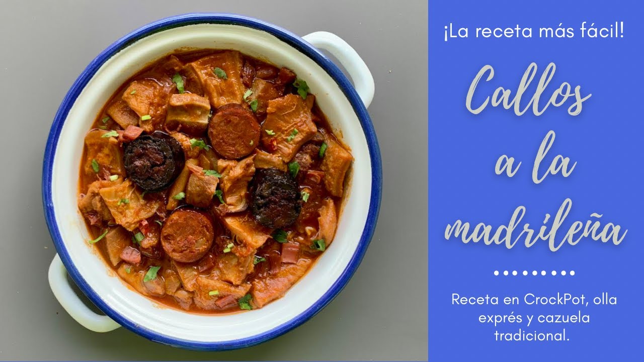 C&oacute;mo Hacer CALLOS A LA MADRILE&Ntilde;A🔥 Receta Muy F&Aacute;CIL en CROCKPOT🤤