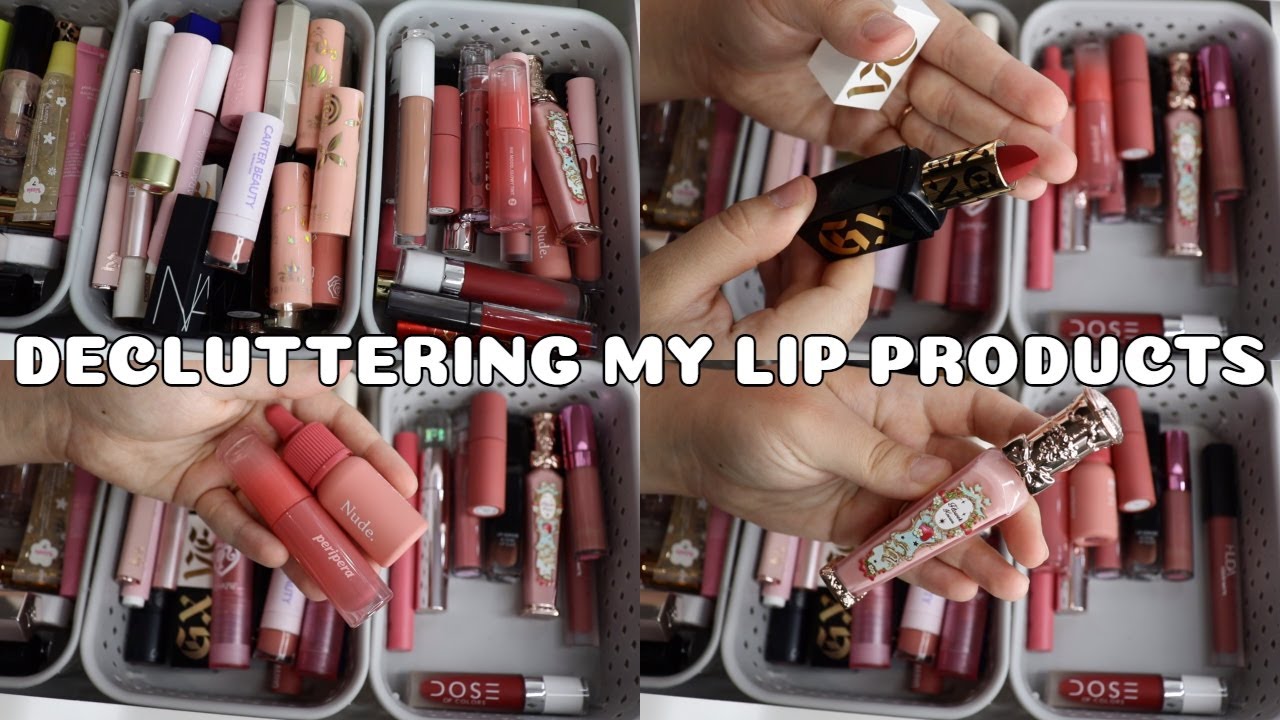 Makeup Declutter | Decluttering lip products
