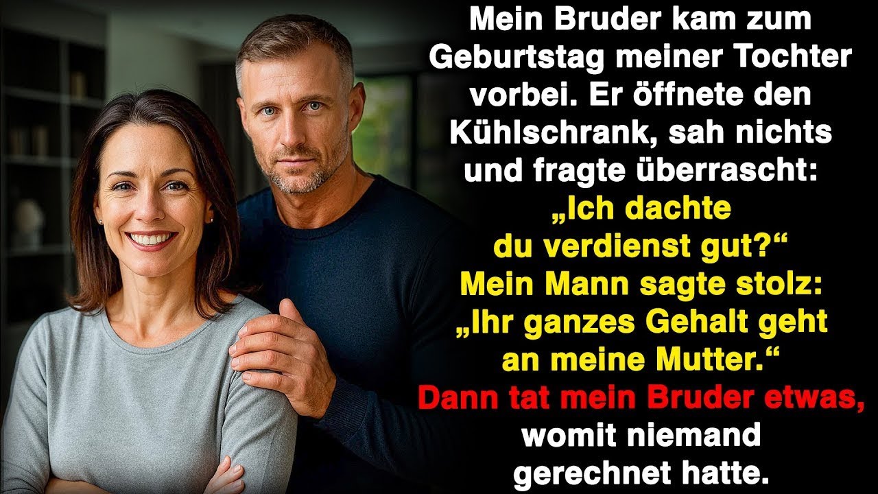 Mein Bruder sagte: „Ich dachte, du verdienst gut“, als er kein Essen im Haus sah.