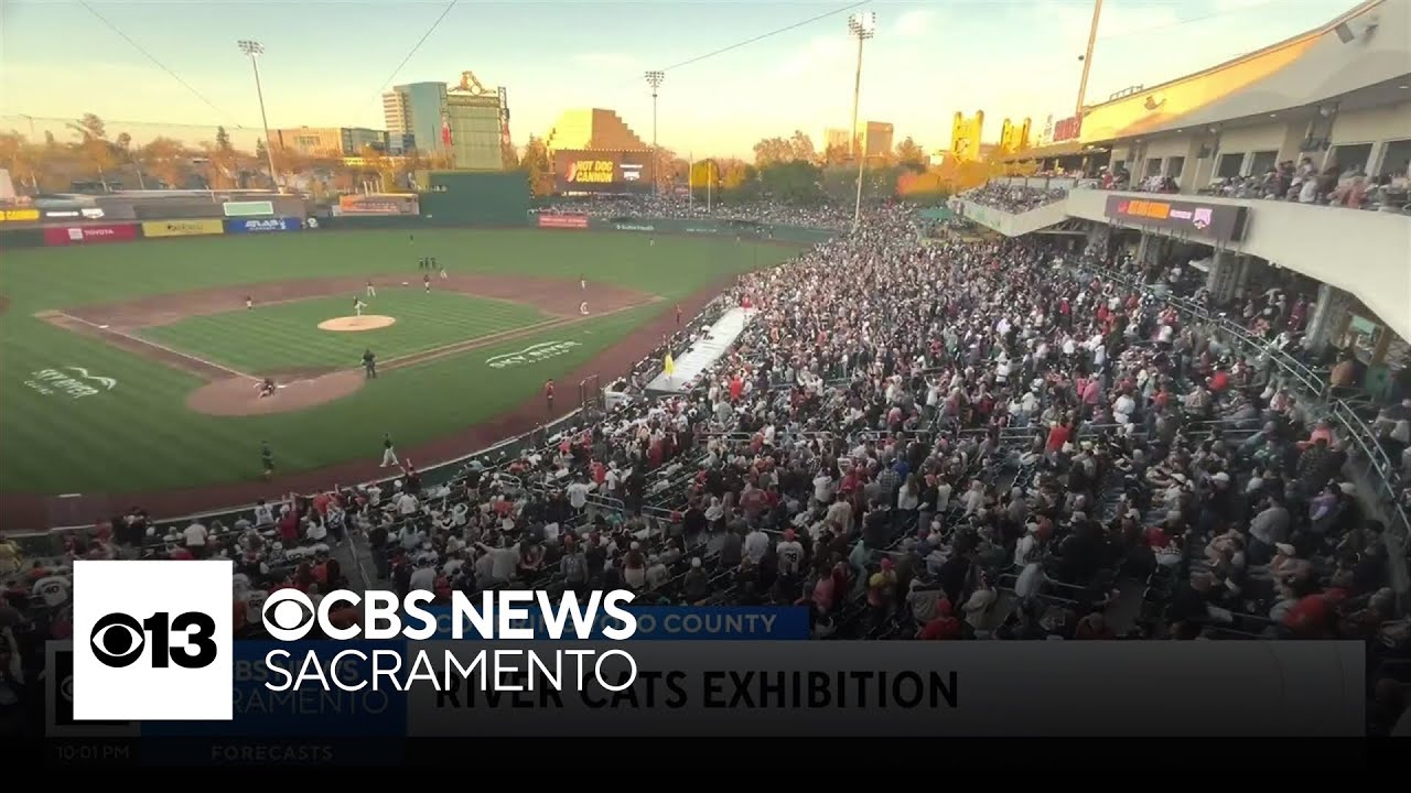 Fans pack Sutter Health Park for Giants, River Cats exhibition game